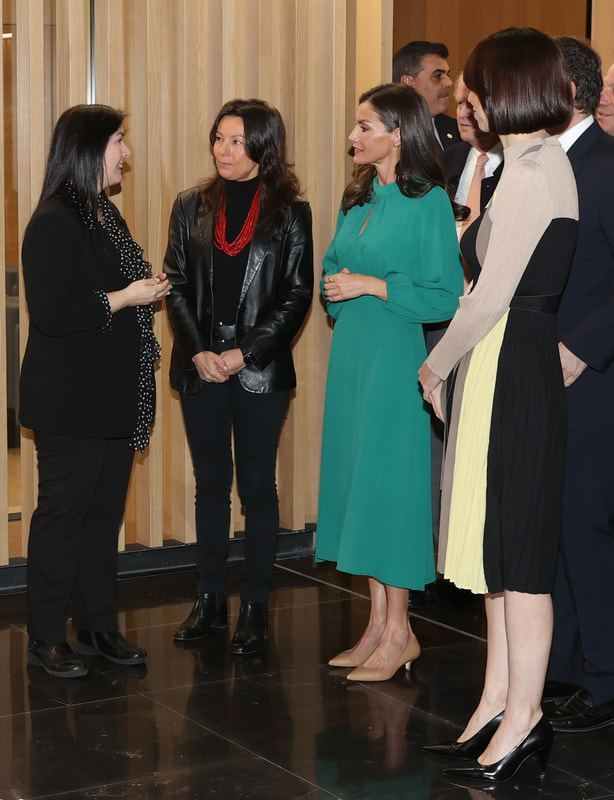 Queen Letizia visits International Spanish Center in Salamanca on 20 February 2024
