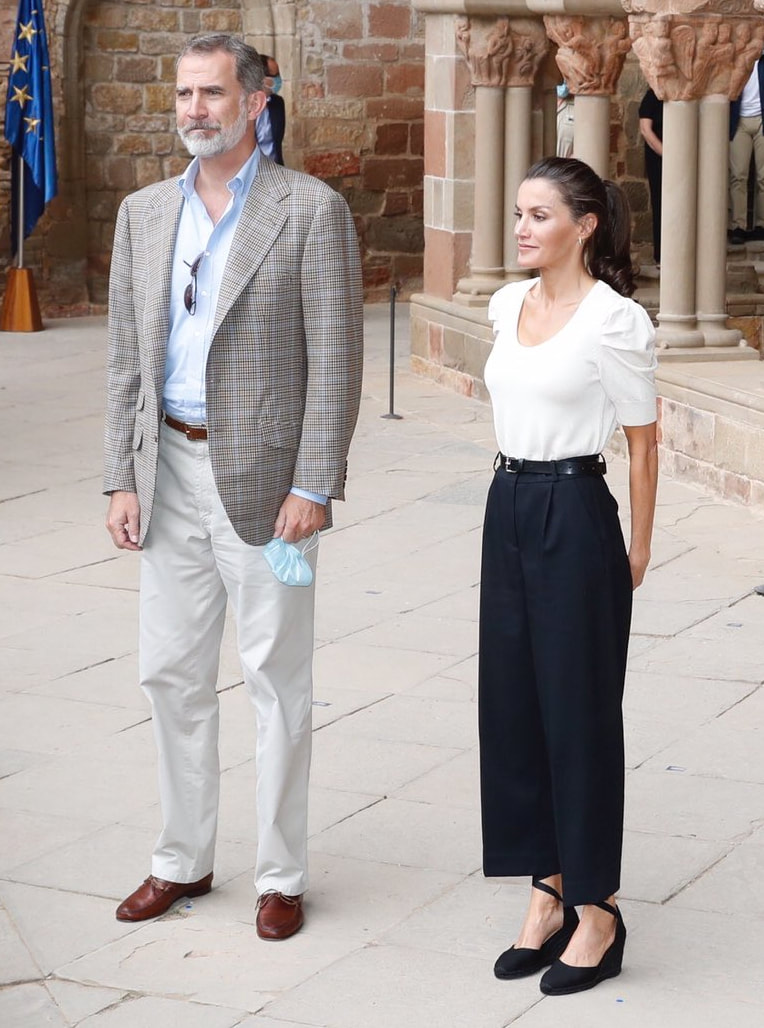 King Felipe VI and Queen Letizia visit Aragon on 8 July 2020