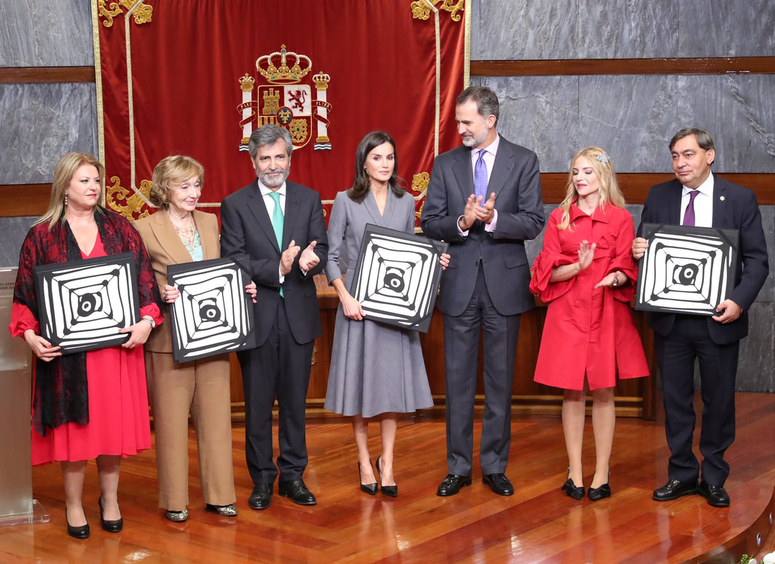 King & Queen of Spain with recipients of Observatory awards against Domestic and Gender Violence 2019