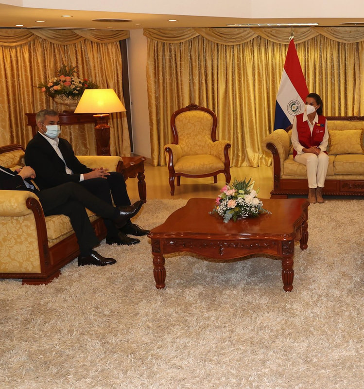 Queen Letizia meets President of Paraguay, Mario Abdo on 2 November 2021
