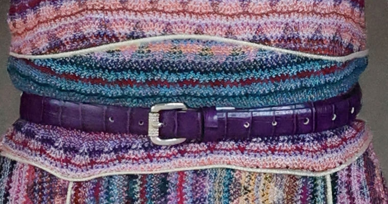 Queen Letizia wears purple croc-effect belt