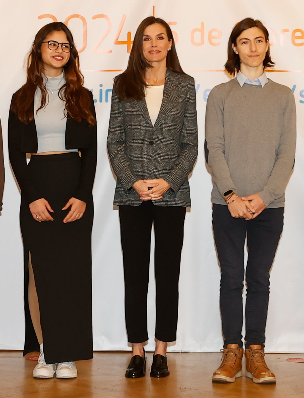 Queen Letizia of Spain attended the opening ceremony of “Safer Internet Day 2024” at the Casino de Madrid on 6 February 2024