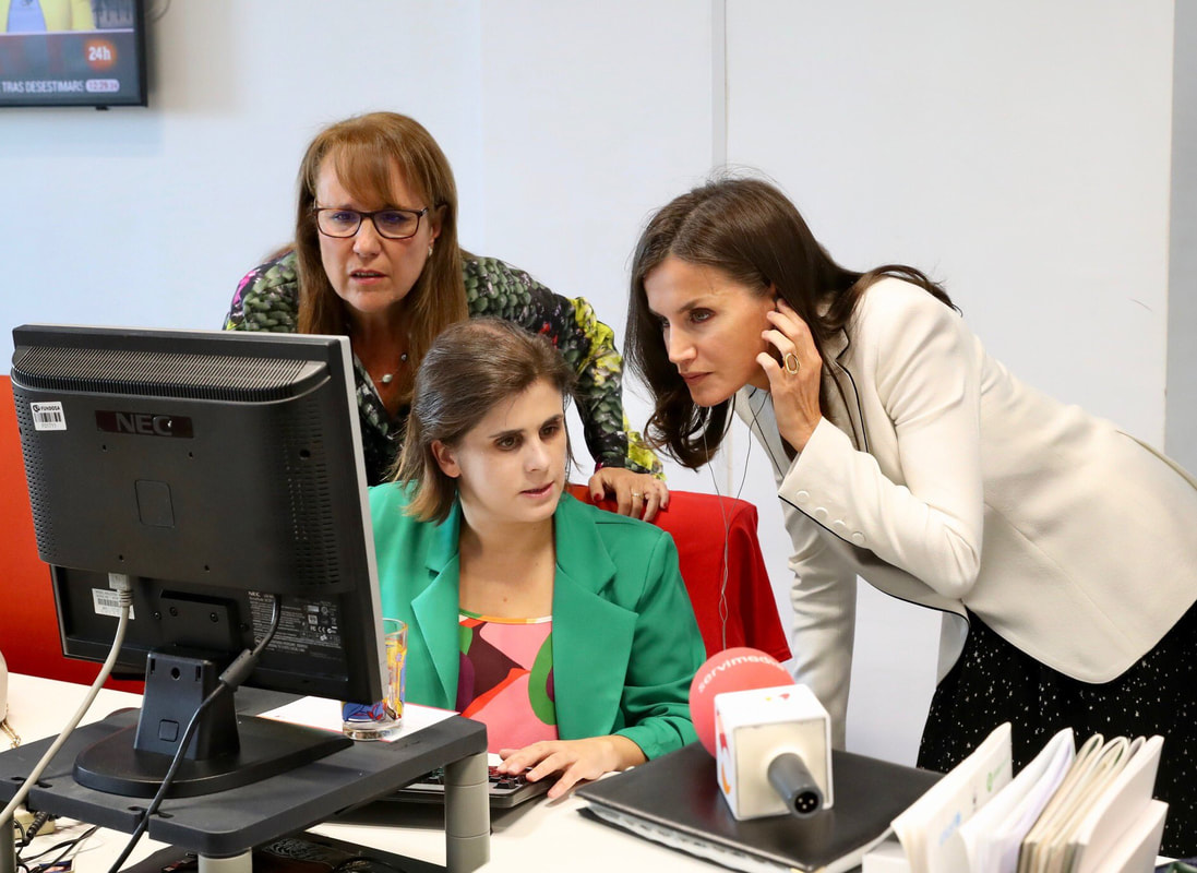 Queen Letizia attends meeting with Servimedia News Agency to discuss The Inclusion of Disability in the Media