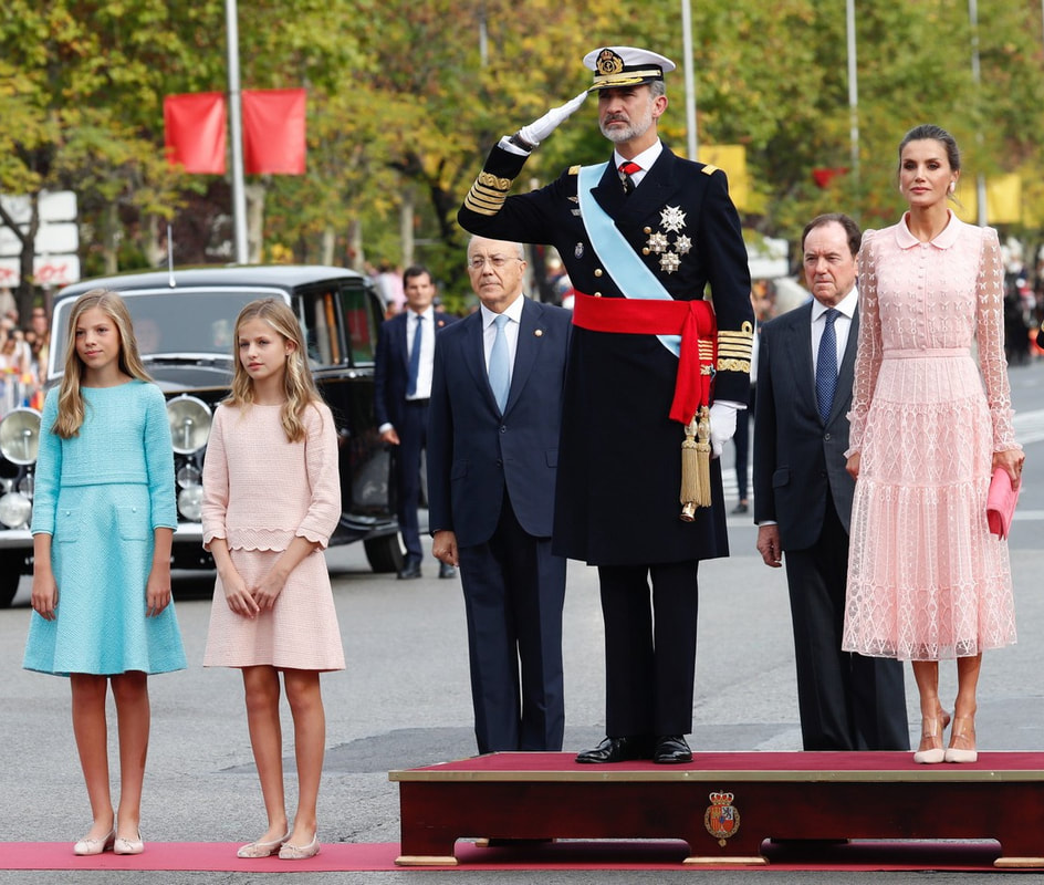 Spanish royal family attend the Fiesta Nacional de España (National Day) 2019