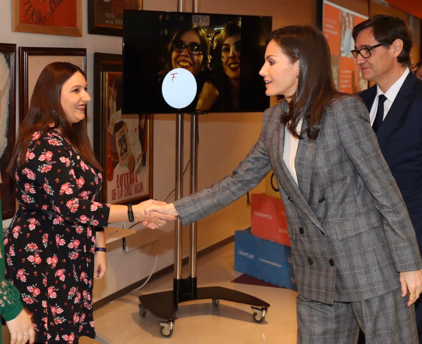 Queen Spanish meets staff during Spanish Red Cross conference on Gender Violence: Strategies and Challenges 16 January 2020