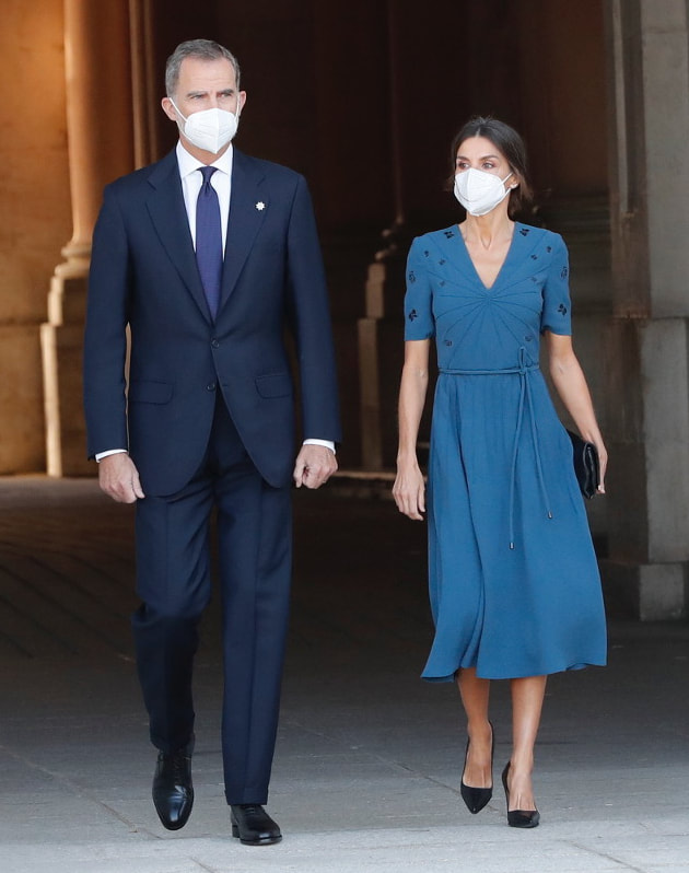 King Felipe VI and Queen Letizia of Spain presided over a State tribute for the victims of COVID-19 and recognition of health personnel on 15 July 2021