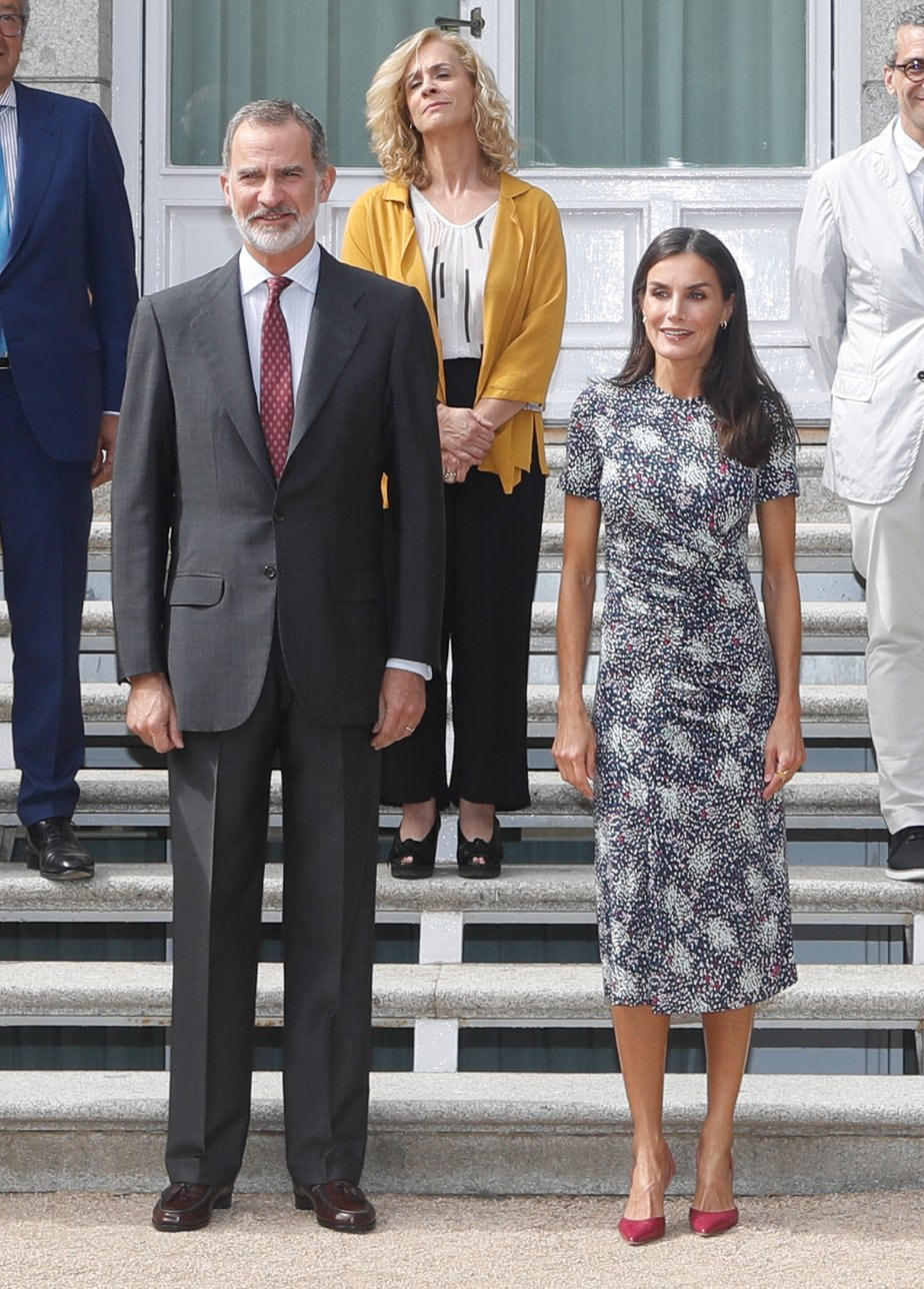 King Felipe VI and Queen Letizia of Spain presided over a meeting with the Board of Trustees of the United World Colleges Spanish Committee Foundation at Zarzuela Palace on 15 June 2022