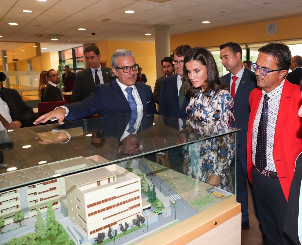 Queen Letizia visits State Reference Center for Care for People with Rare Diseases and their Families (CREER) in Burgos