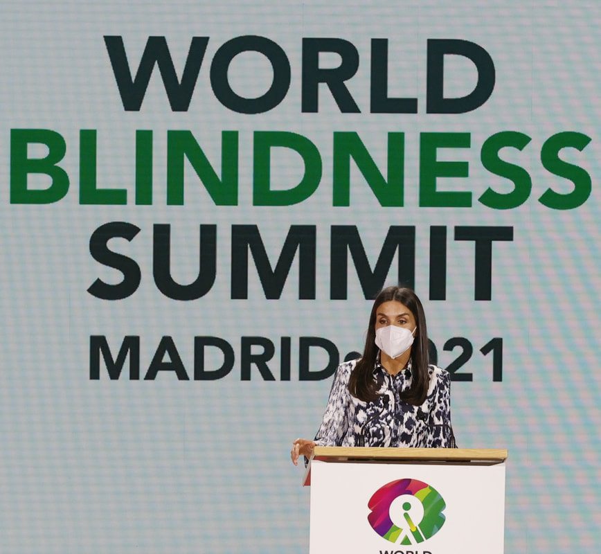 The Queen Letizia of Spain presided over the opening ceremony of the World Blindness Summit Madrid 2021 on 28 June 2021