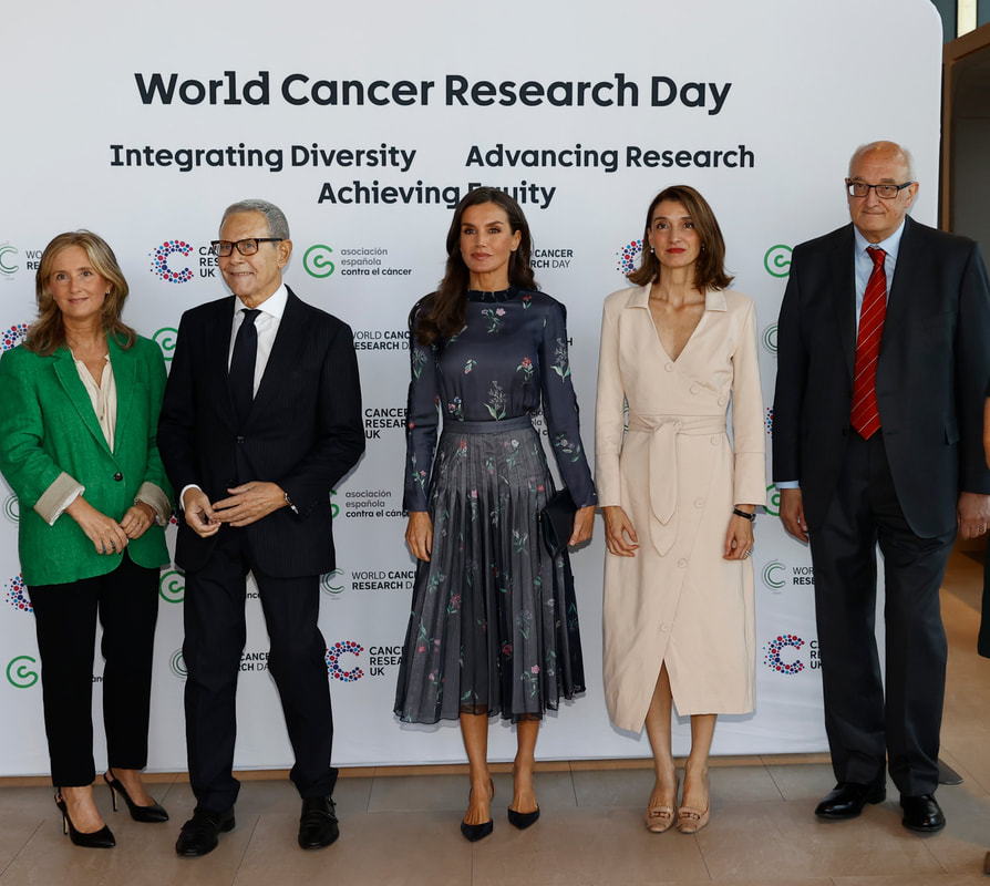 Queen Letizia attended the central event of World Cancer Research Day on 21 September 2023 in London
