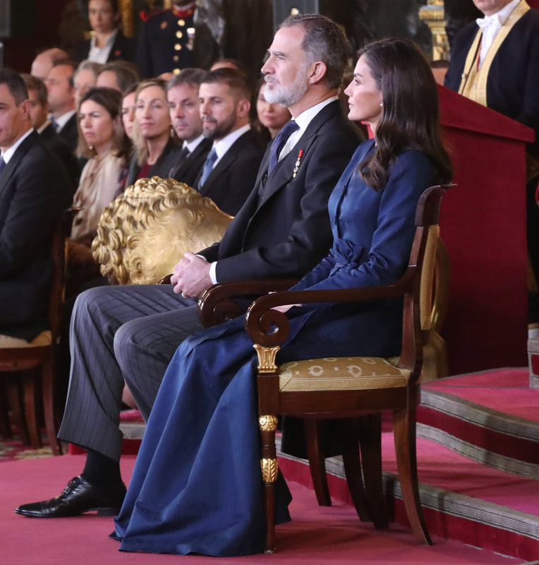 King Felipe VI and Queen Letizia hosted a reception at the Royal Palace of Madrid in honour of the Diplomatic Corps accredited in Spain on 31 January 2024