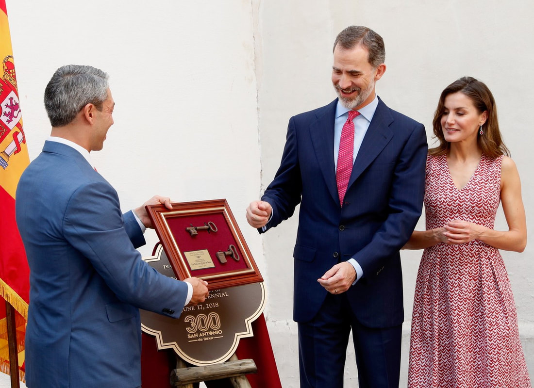 King Felipe and Queen Letizia of Spain visit the San Antonio Missions National Historical Park