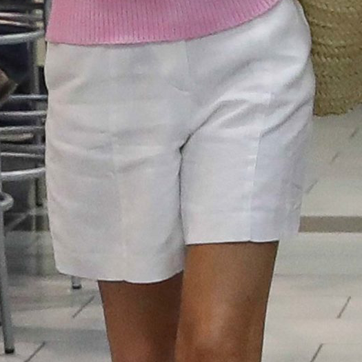 White relaxed shorts