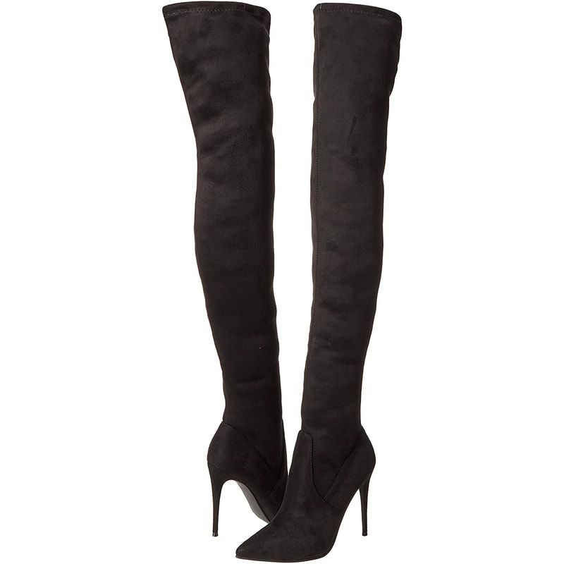 Steve Madden 'Dominique' Boots in Black Suede