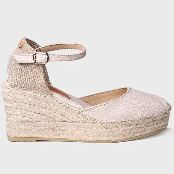 Toni Pons 'Laia-NT' Espadrille Wedges in Stone