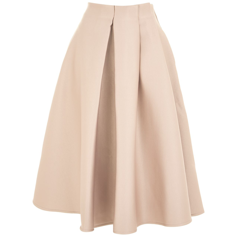 Topshop Pleat Front Prom Skirt