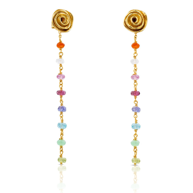 TOUS Romance Earrings with Gemstones