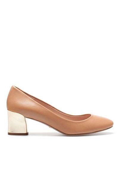 Uterque pumps with contrasting golden block heels F/W 2013/14