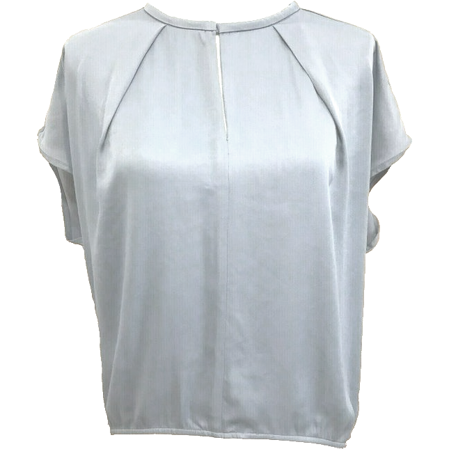 Uterquw white relaxed-fit keyhole blouse