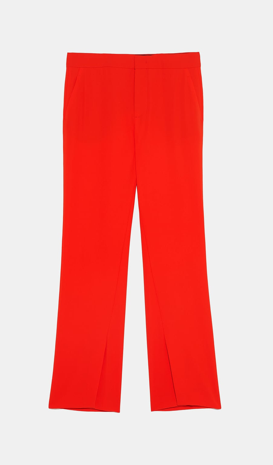 Zara orange side vent trousers
